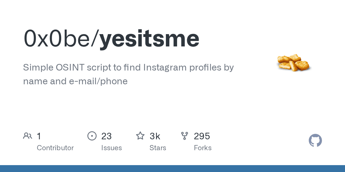 A minimalist Python script to find Instagram profiles instantly