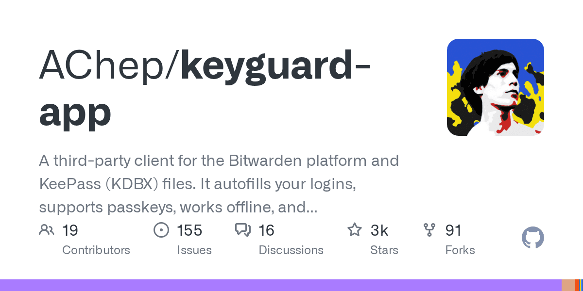 A minimalist desktop client for your Bitwarden and KeePass vaults