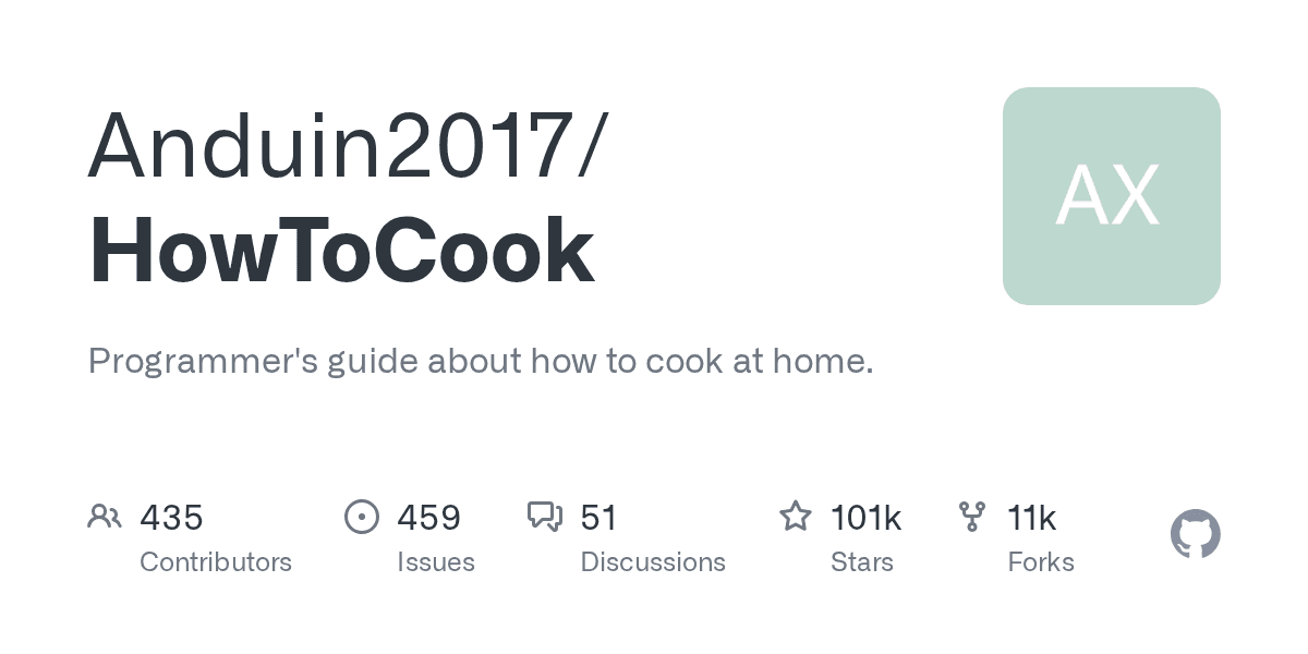 From commits to cuisine: cooking made simple for programmers.