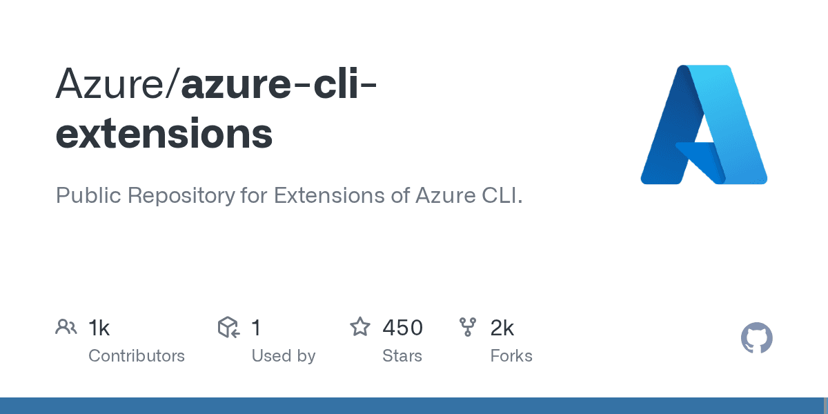 Public Repository for Extensions of Azure CLI