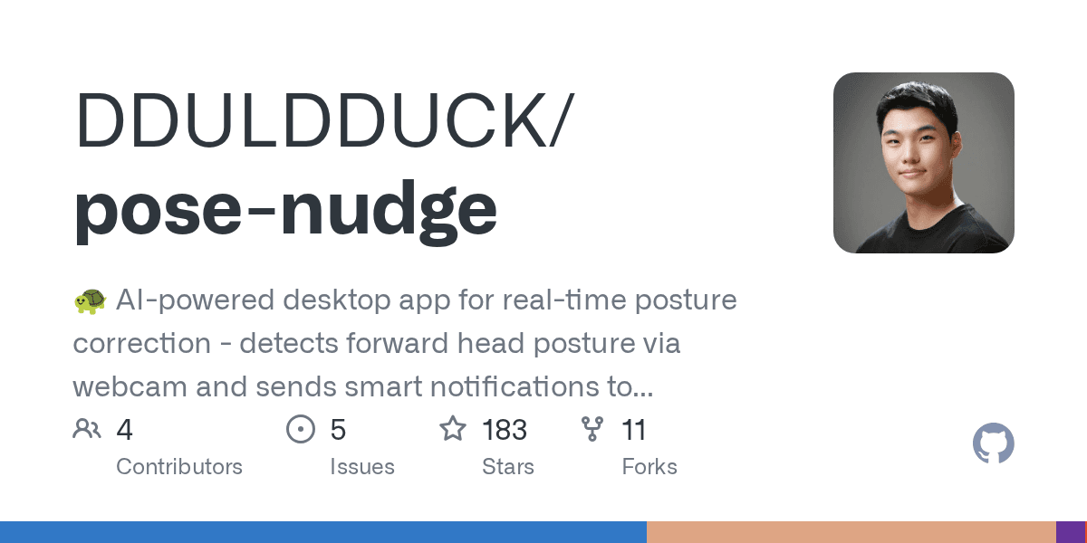 AI-powered desktop app for real-time posture correction - detects forward head p...