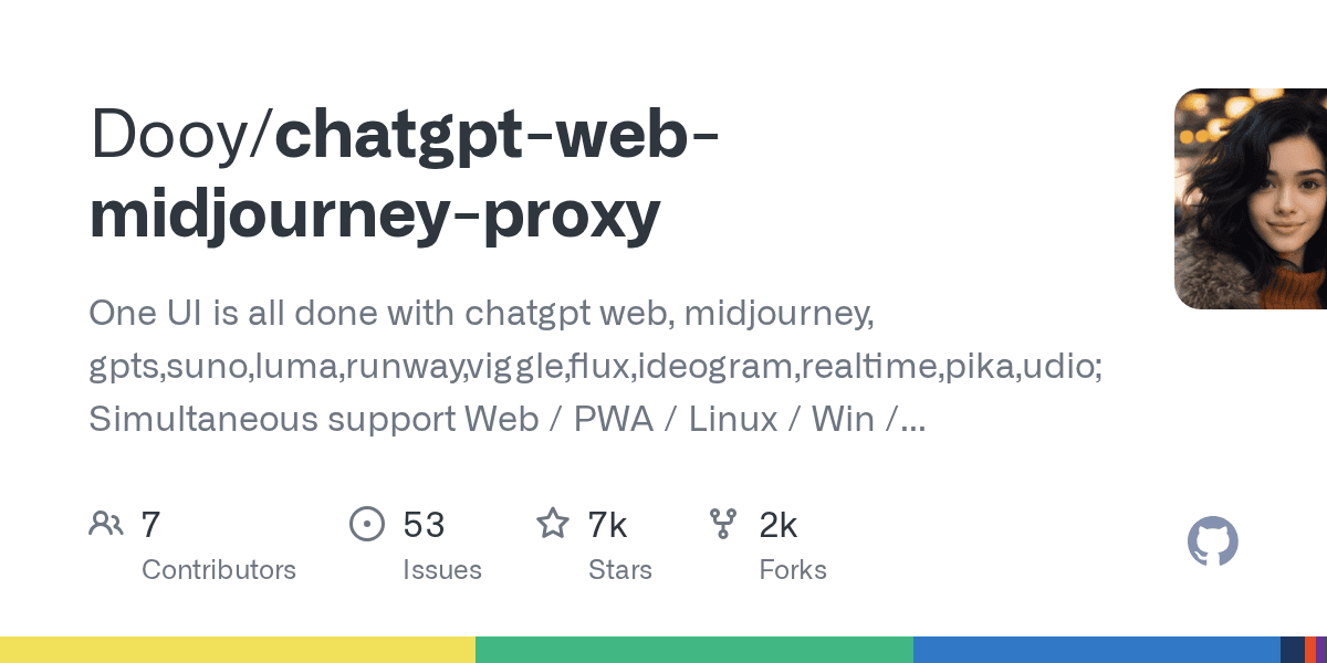 ChatGPT Web Midjourney Proxy adds Suno, Luma, Pika, and Kling support