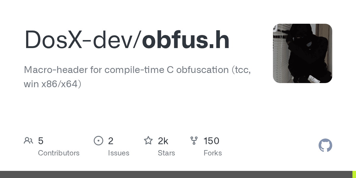 Obfuscate C code at compile-time with Tiny C using this macro-only library