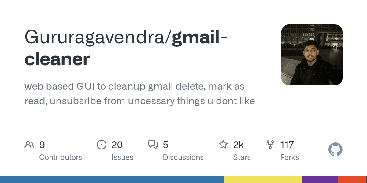Web based GUI to cleanup gmail delete, mark as read, unsubsribe from uncessary t...
