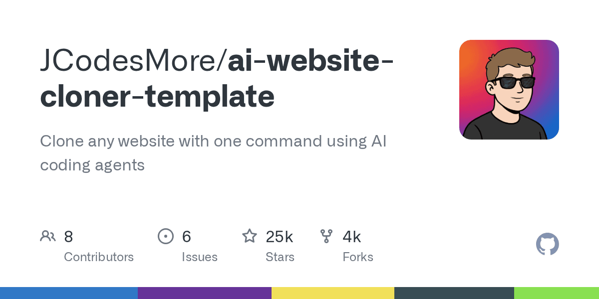 Clone any website with one command using AI coding agents