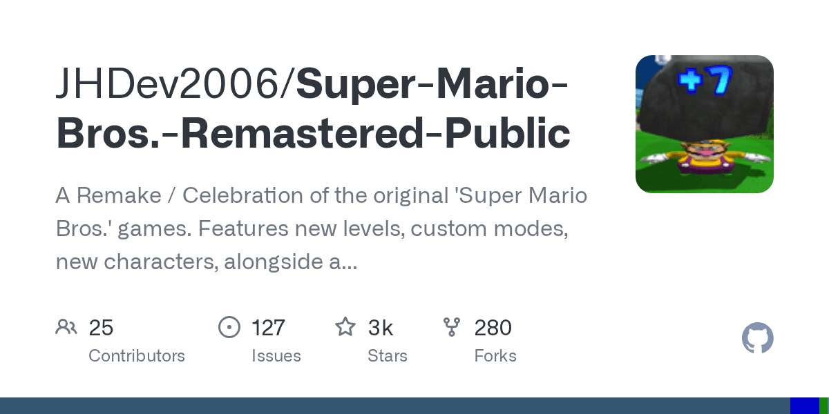 Open-source, Super Mario Bros remastered