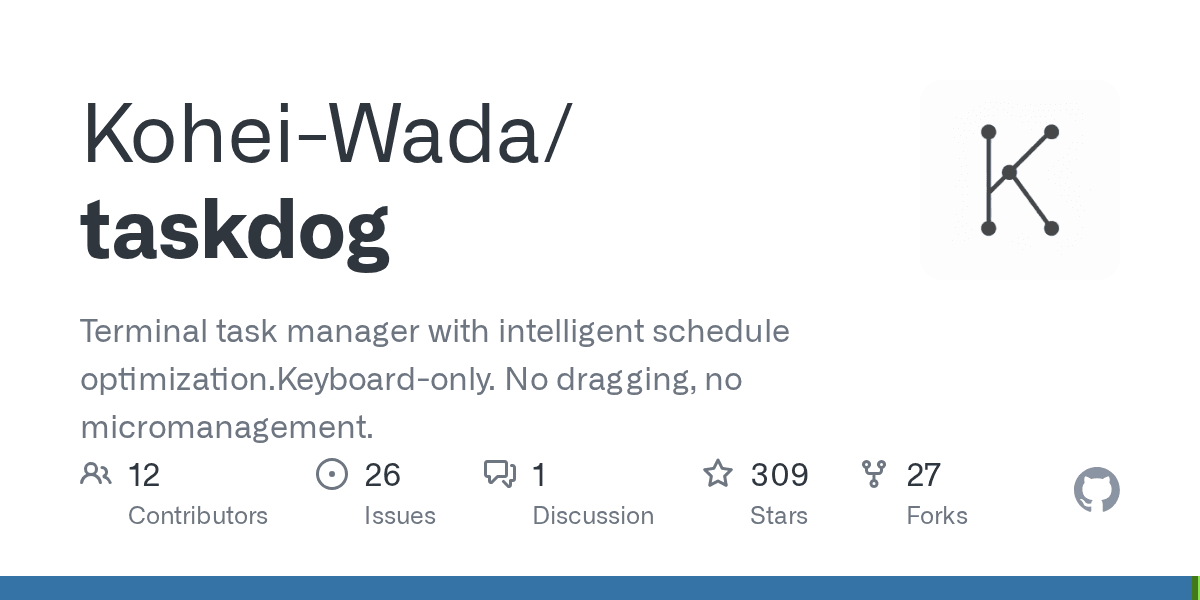 Terminal task manager with intelligent schedule optimization. Keyboard-only. No ...