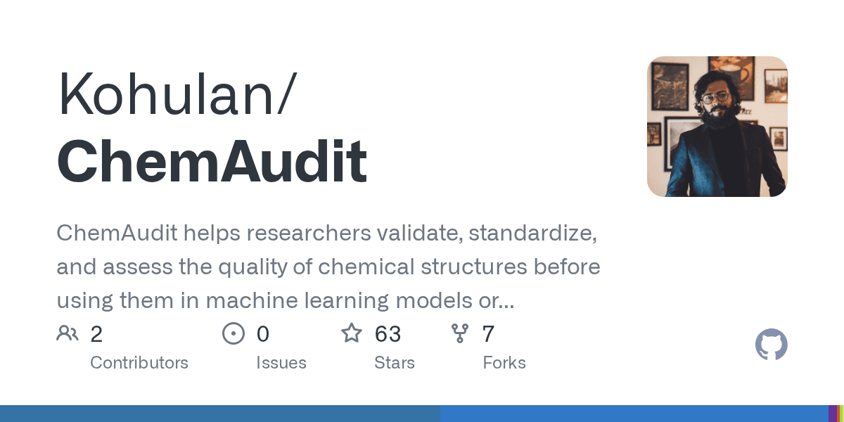 Validate and standardize chemical structures for machine learning with one tool