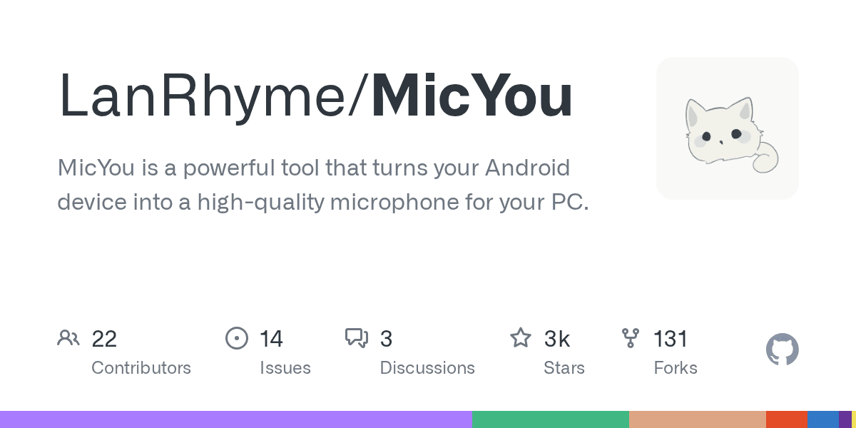 Tool that turns your Android device into a wireless microphone for your PC