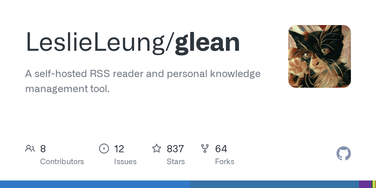 A self-hosted RSS reader and personal knowledge management tool.