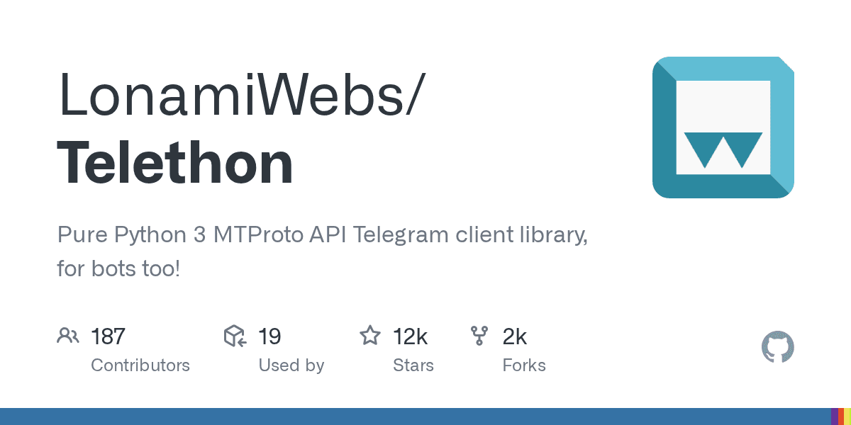 Build Telegram bots and clients with pure Python MTProto
