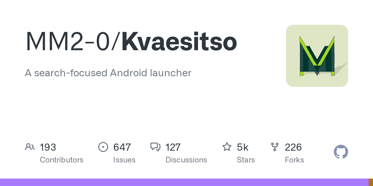 A search focused, free and open source launcher for Android