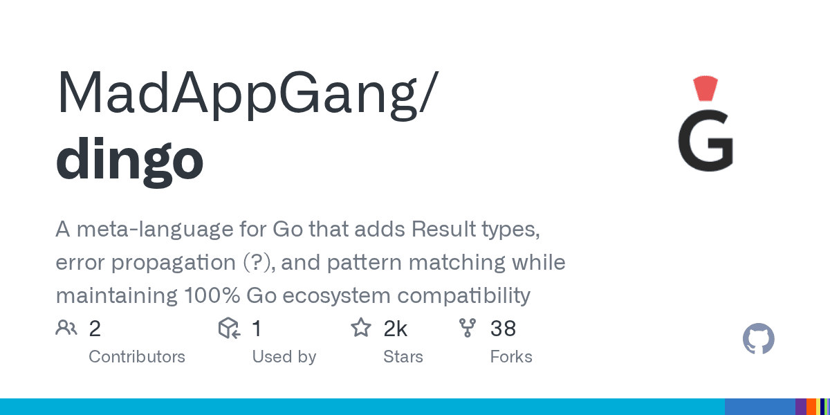 Add Result types and pattern matching to Go without breaking compatibility