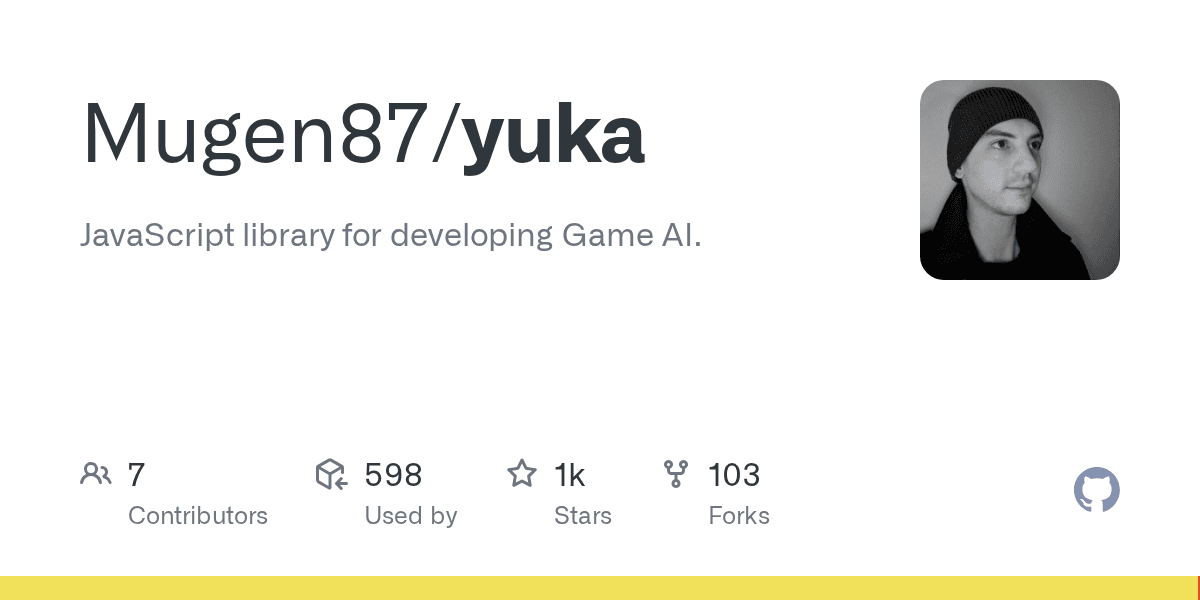 Yuka is a JavaScript library for developing Game AI.