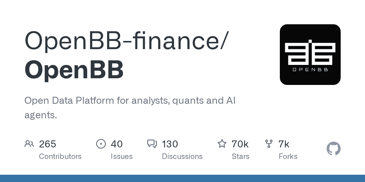 The open-source engine for quantitative finance and AI agents