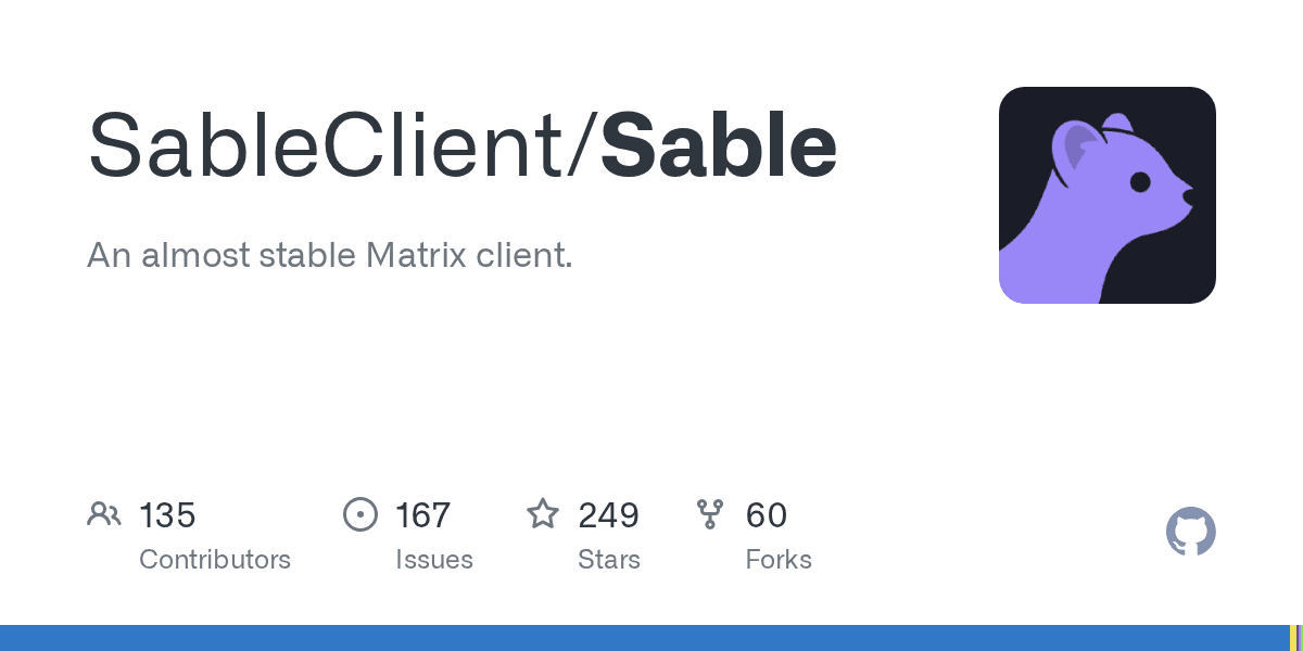 Sable A Feature Rich Matrix Client with Customization