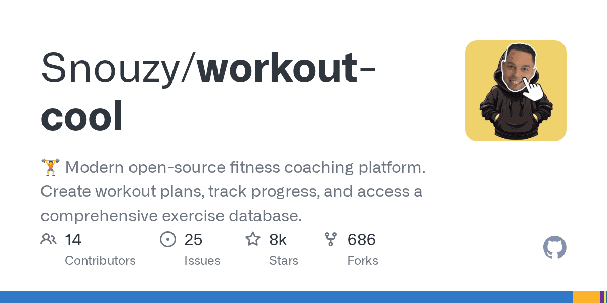 Modern fitness coaching platform with comprehensive exercise database.