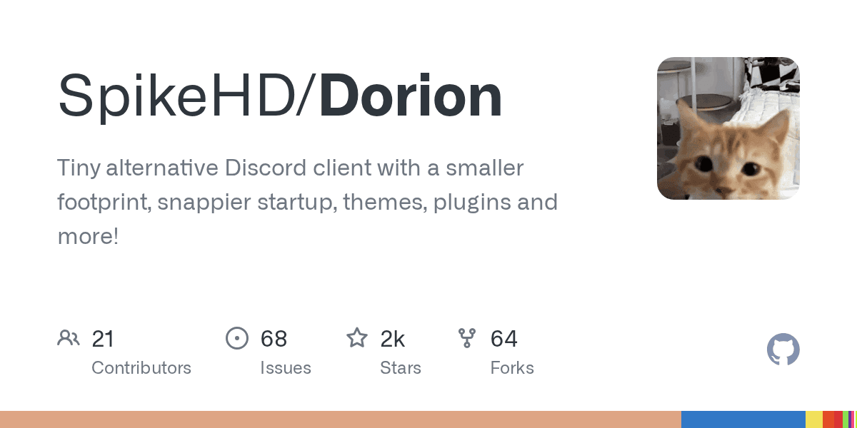 Tiny alternative Discord client with a smaller footprint, snappier startup, them...