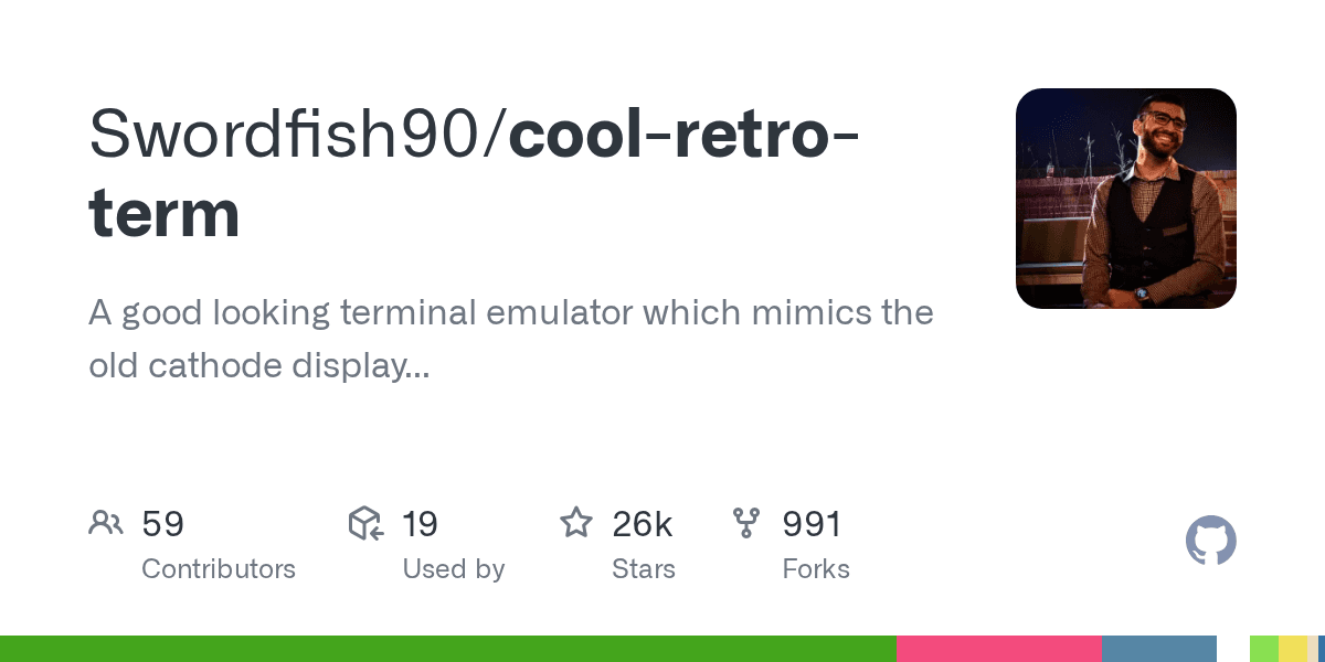 A good looking terminal emulator which mimics the old cathode display
