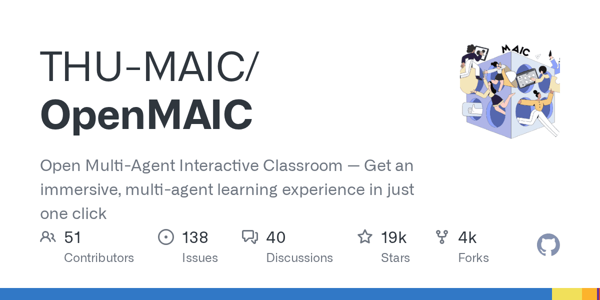 Open Multi-Agent Interactive Classroom in a single click