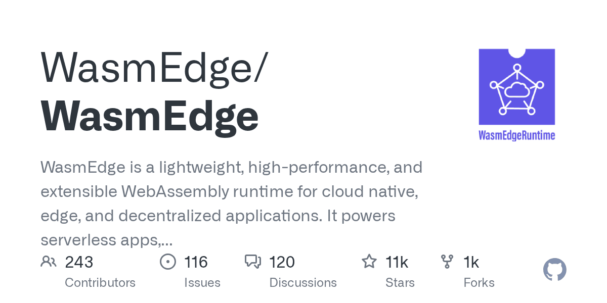 Open-source WebAssembly runtime built for the next-gen cloud