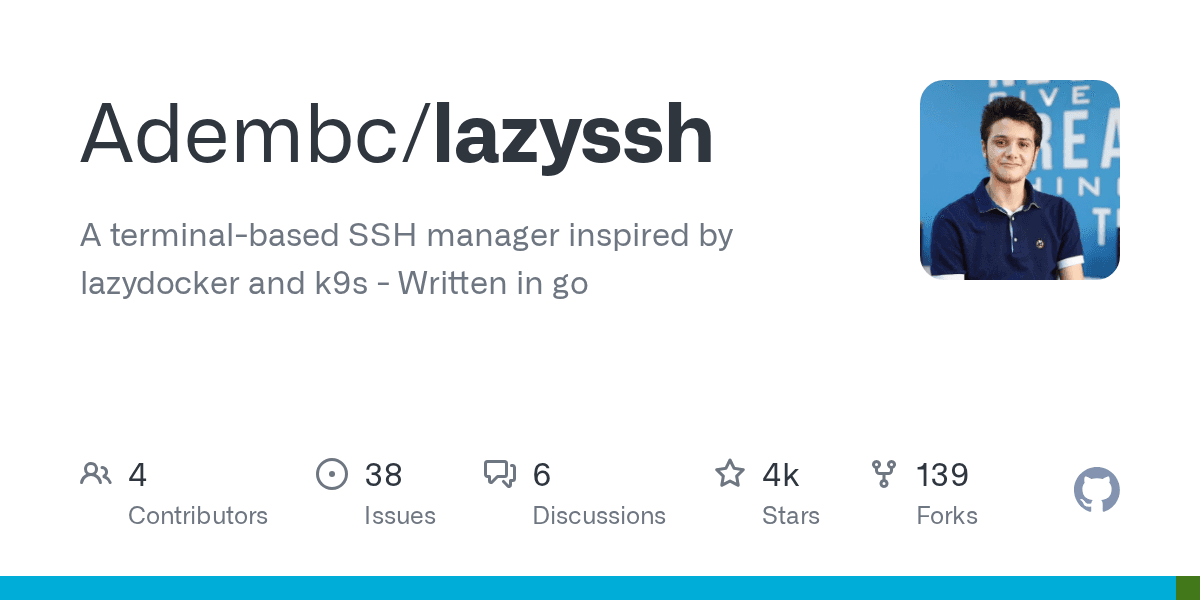 A terminal-based SSH manager inspired by lazydocker and k9s - Written in go