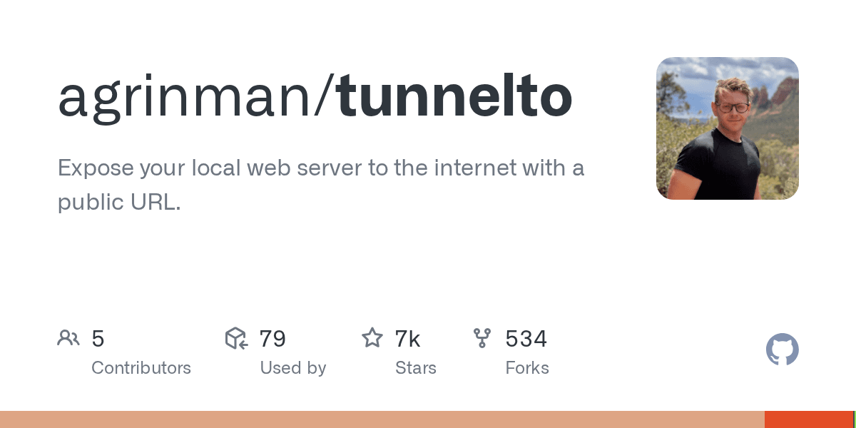 Expose your local web server to the internet with a public URL.