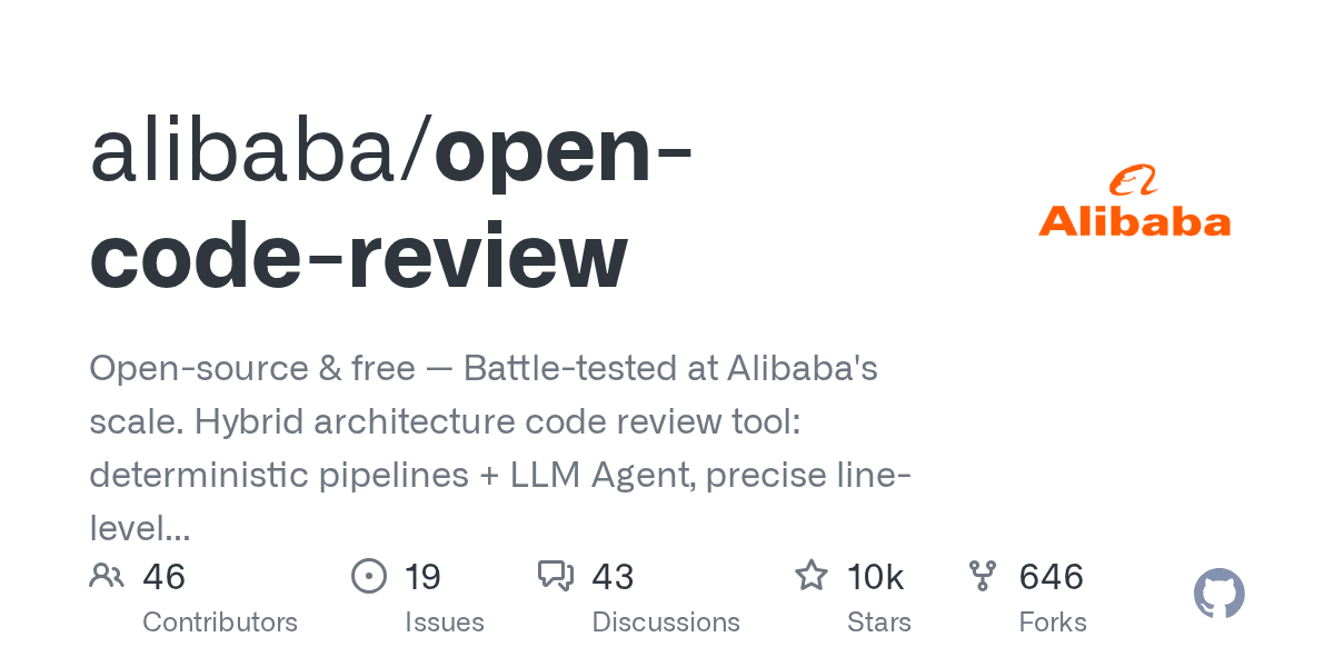 Open Code Review is an open source CLI tool that reads Git diffs and generates s...