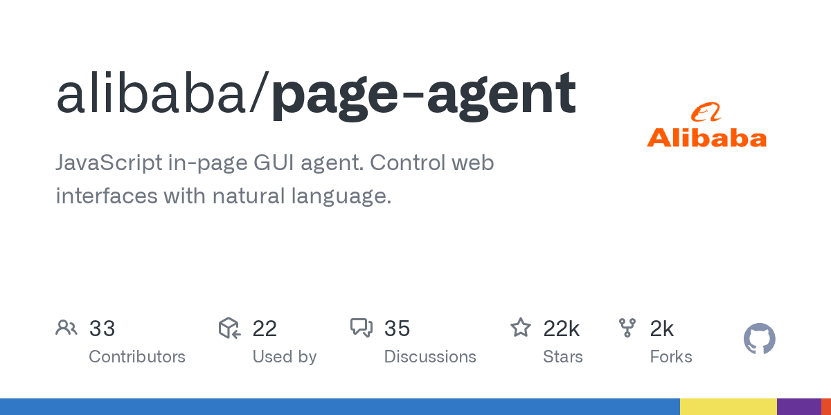 JavaScript in-page GUI agent. Control web interfaces with natural language.