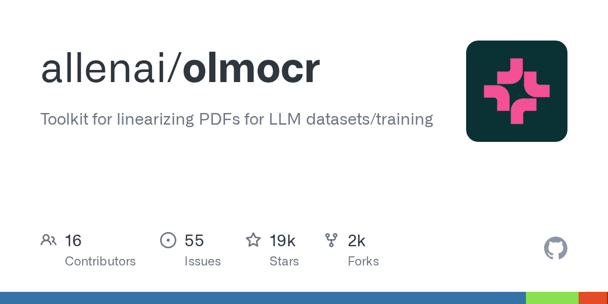 Toolkit for linearizing PDFs for LLM datasets/training