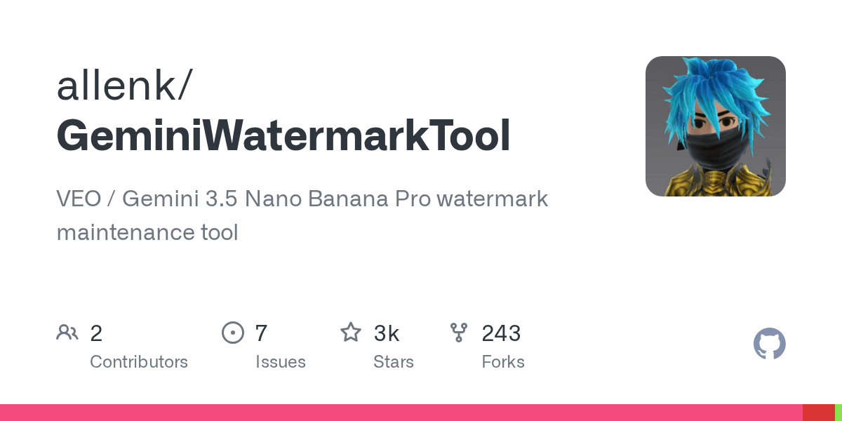 Gemini Nano Banana / Pro watermark maintenance tool