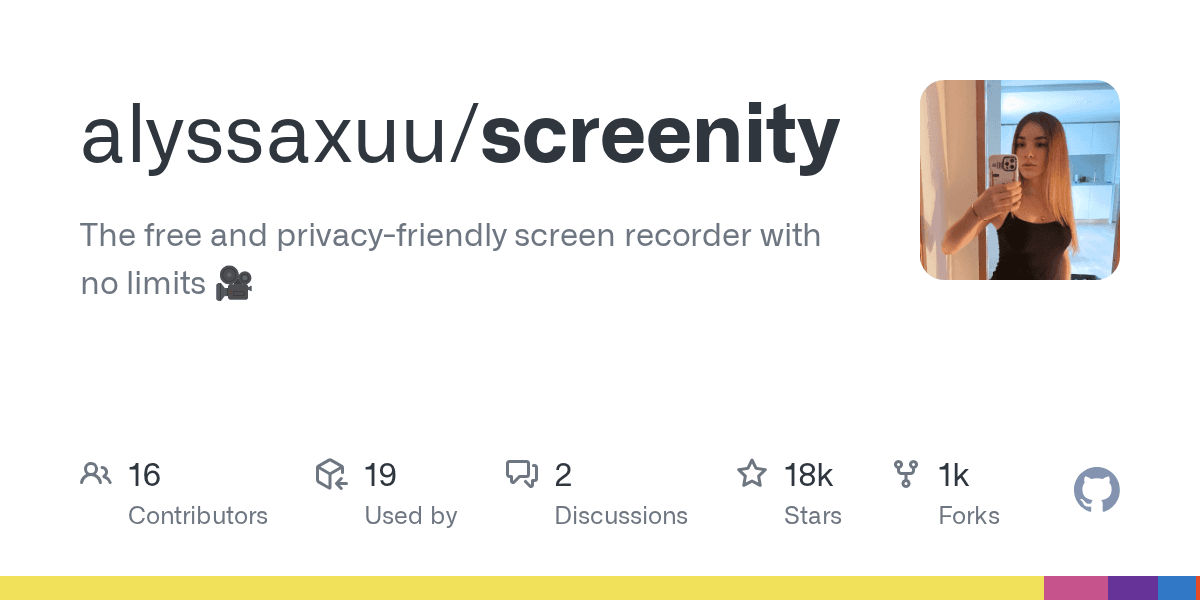 The free,  open source and privacy-friendly screen recorder with no limits.