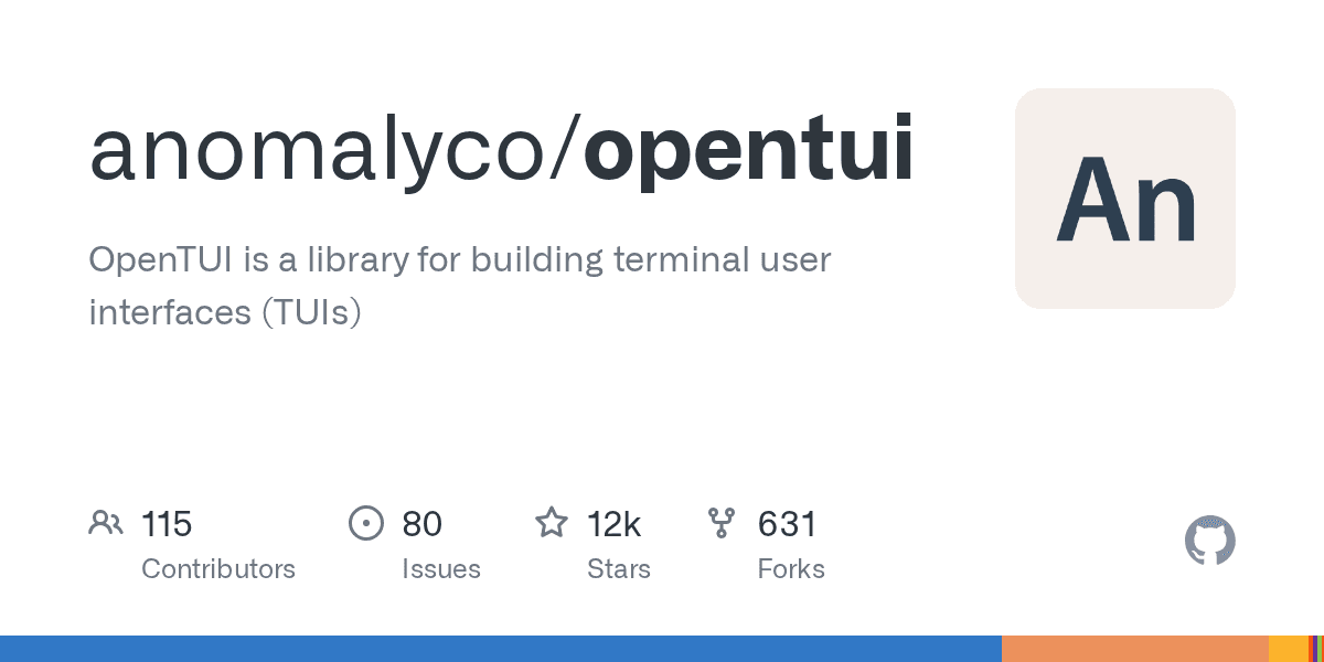 A native terminal UI core in Zig with TypeScript bindings, powering OpenCode in ...
