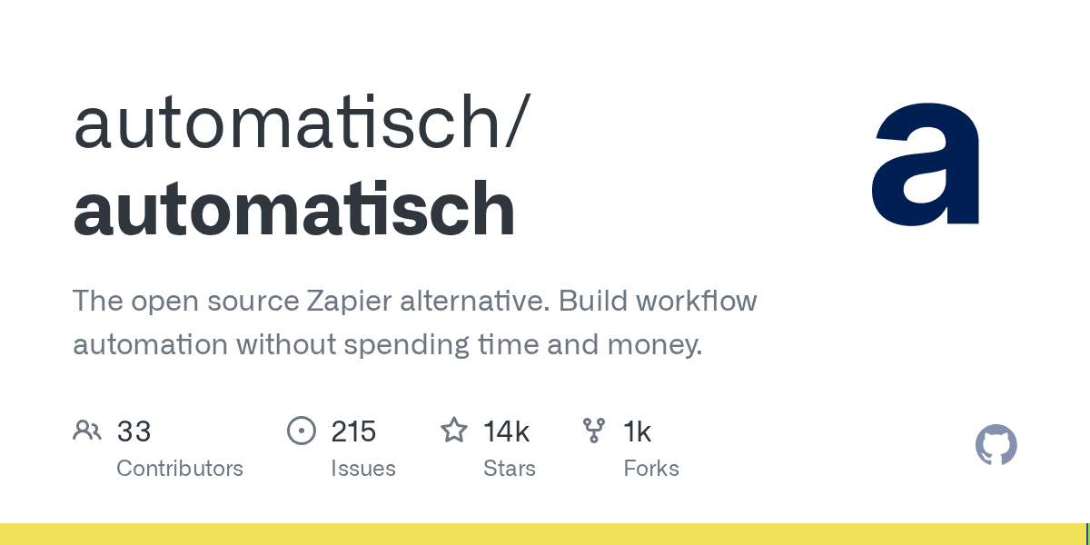 The open source Zapier alternative. Build workflow automation without spending t...