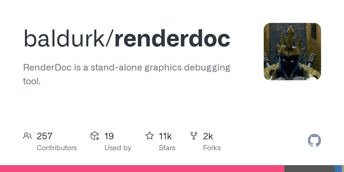 RenderDoc - a stand-alone graphics debugging tool