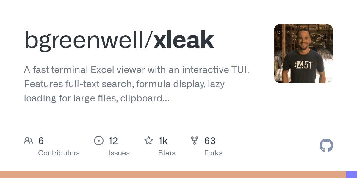 Open Excel files in your terminal.
