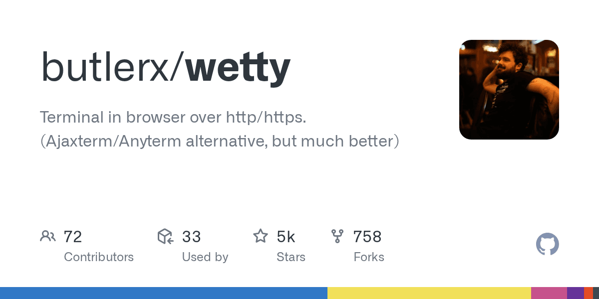 Terminal in browser over http/https.
