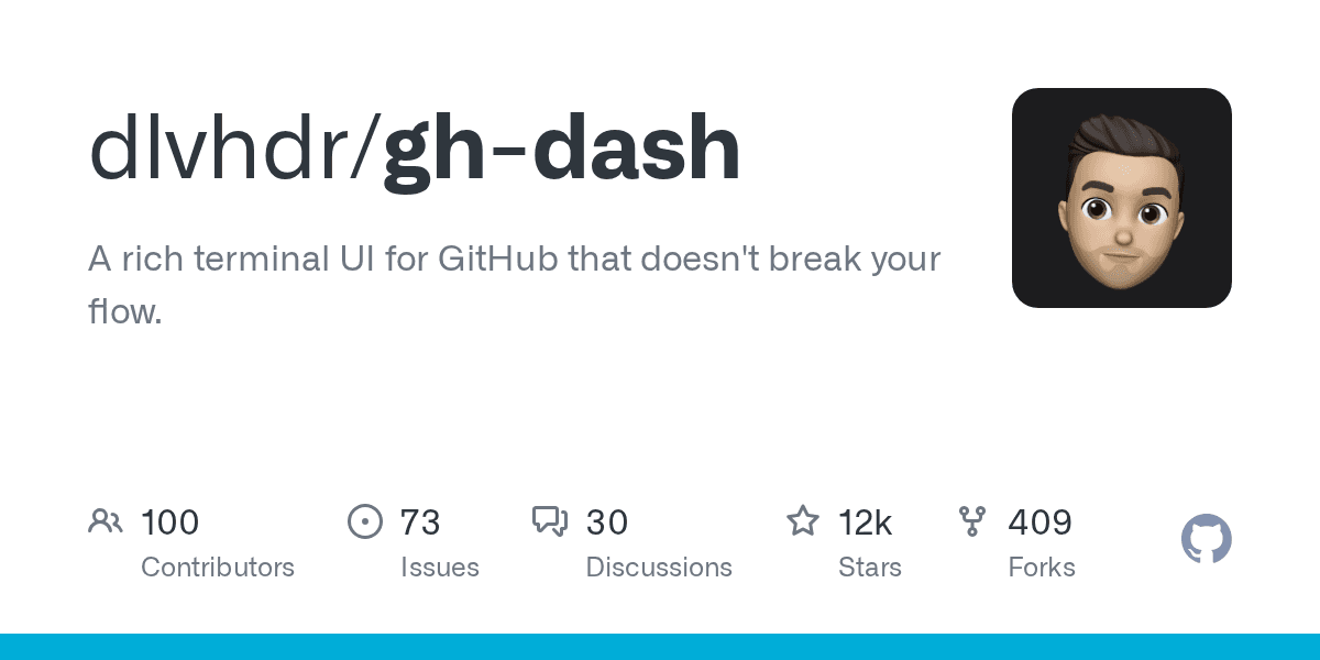 A terminal UI for GitHub that won't break your flow