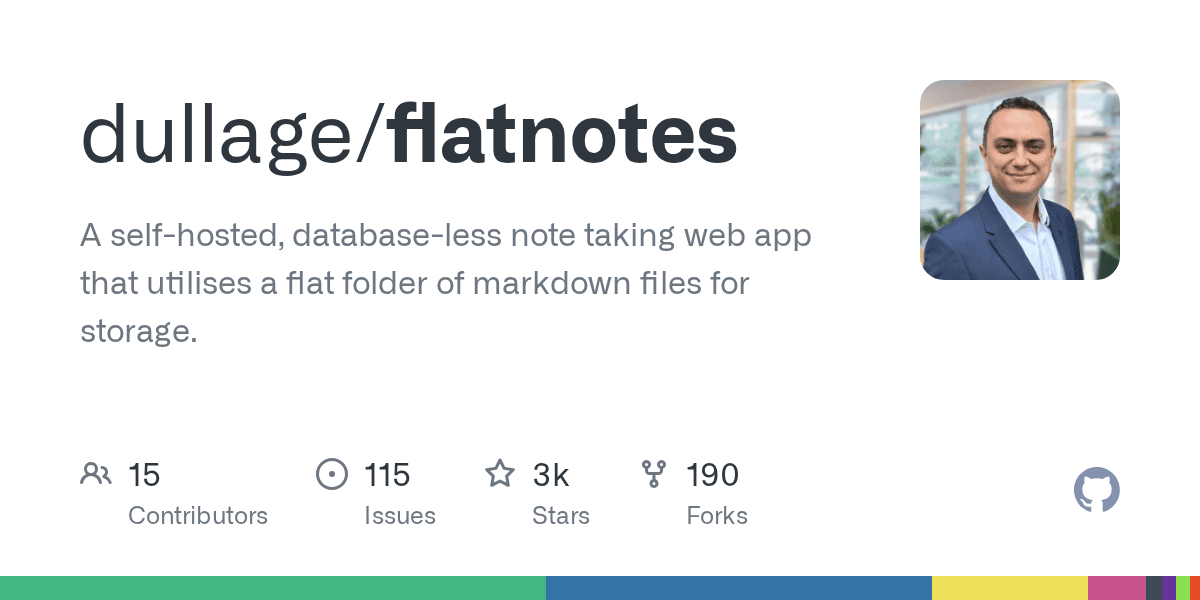 Database-less note-taking web app