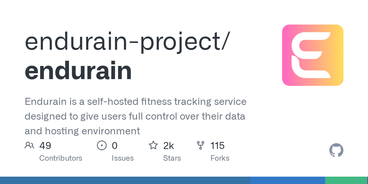 A self-hosted fitness tracking service designed to give users full control over ...