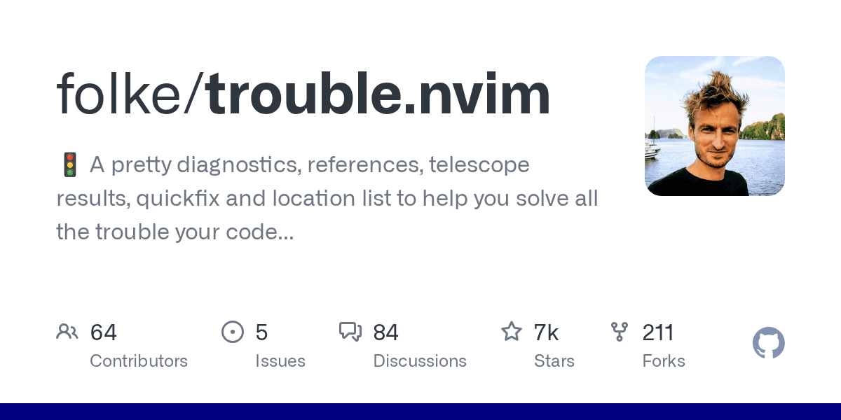 Trouble gives you a configurable tree view for diagnostics, references, and LSP ...