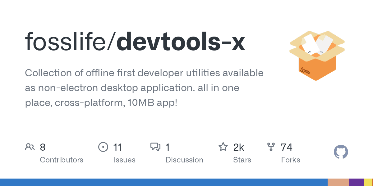 Collection of offline first developer utilities available as non-electron deskto...