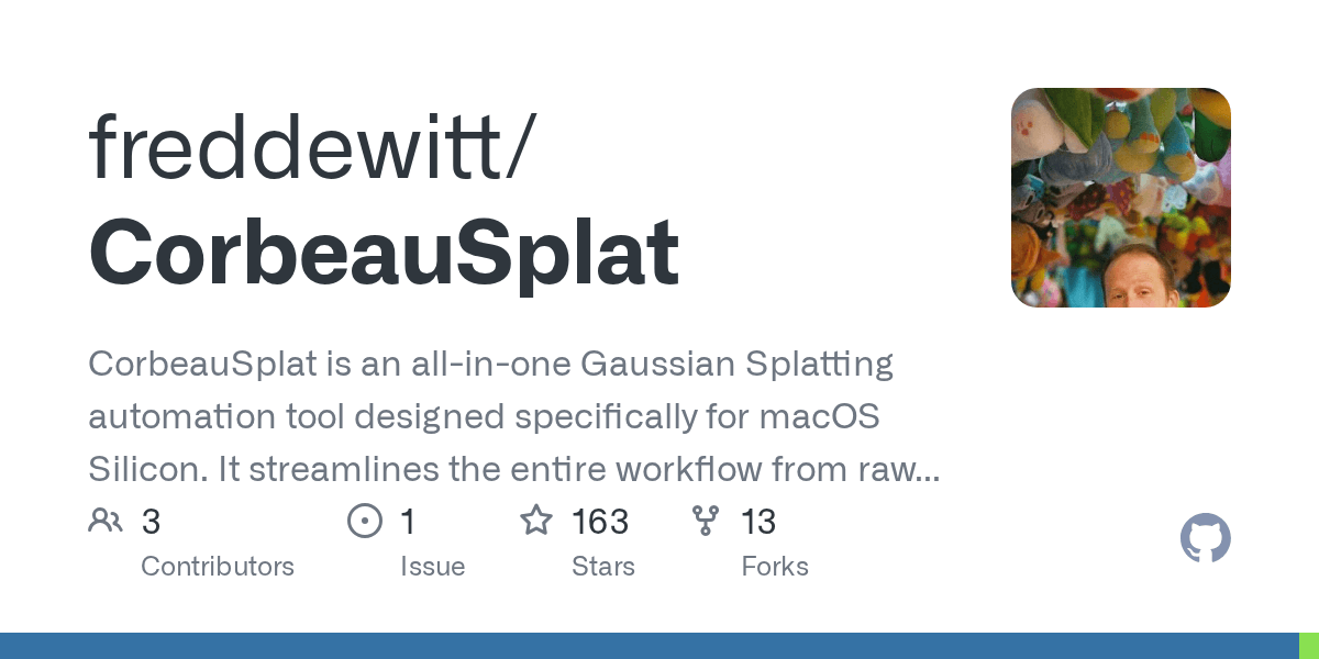 Turn your raw video into a viewable 3D Gaussian Splat on macOS