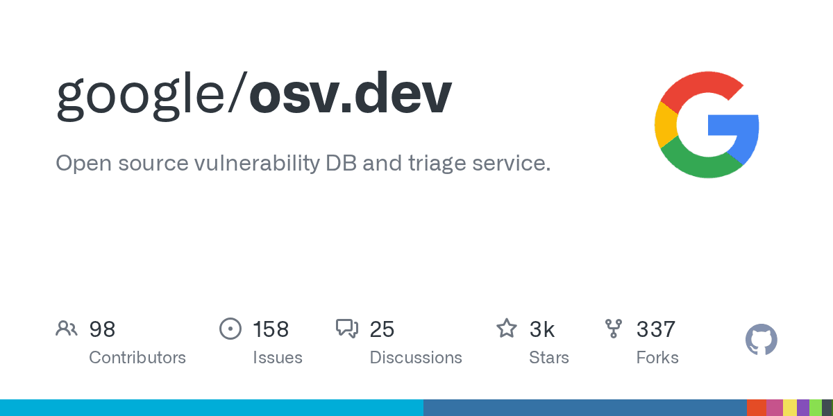 Open source vulnerability DB and triage service