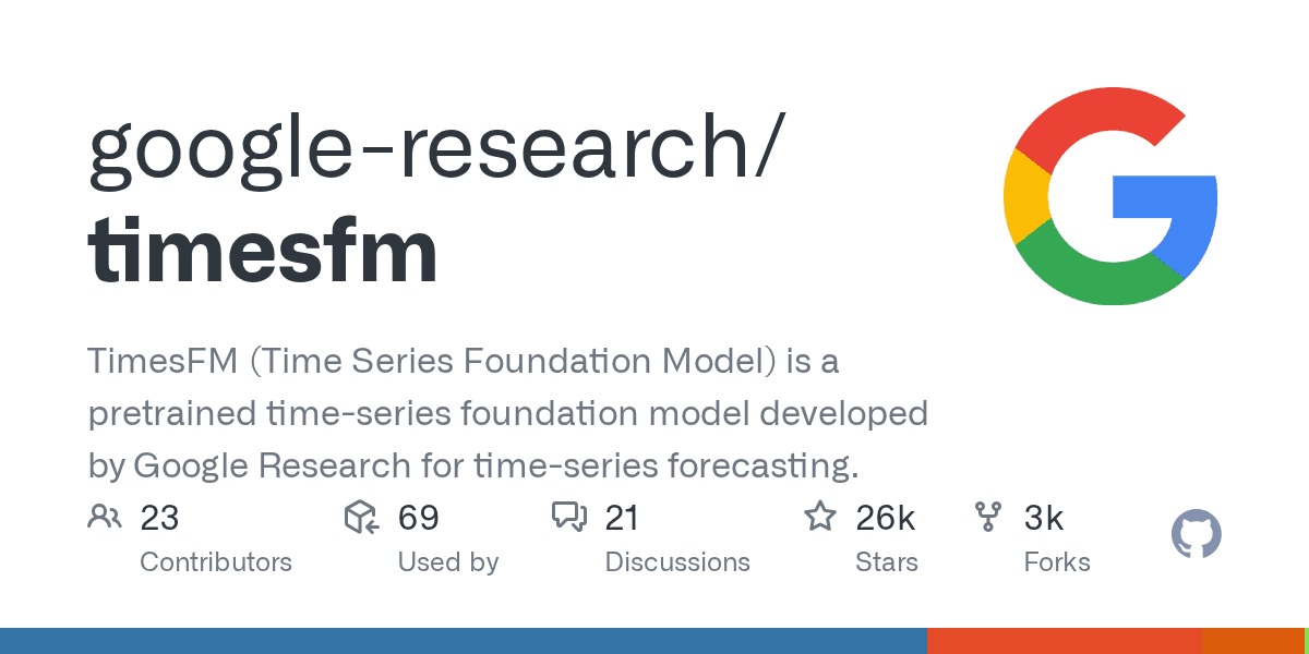 Google Research's foundation model for time-series forecasting.