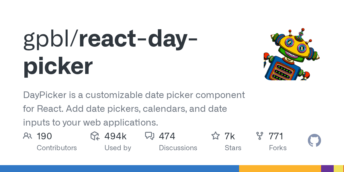 Add beautiful, customizable date pickers to your React app.