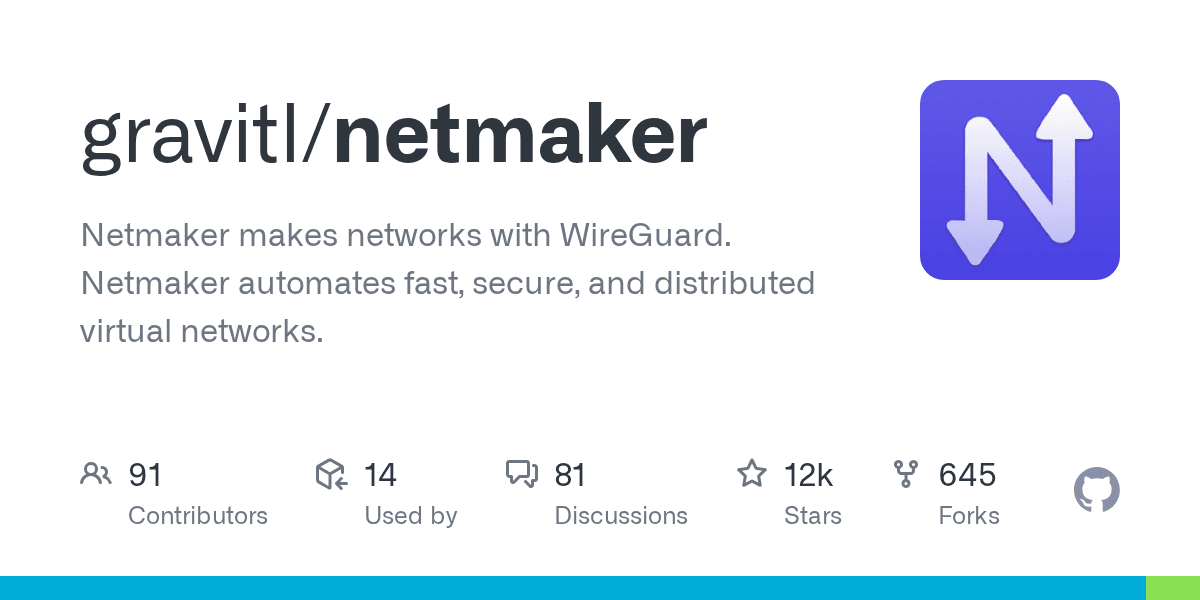 Netmaker makes networks with WireGuard. Netmaker automates fast, secure, and dis...
