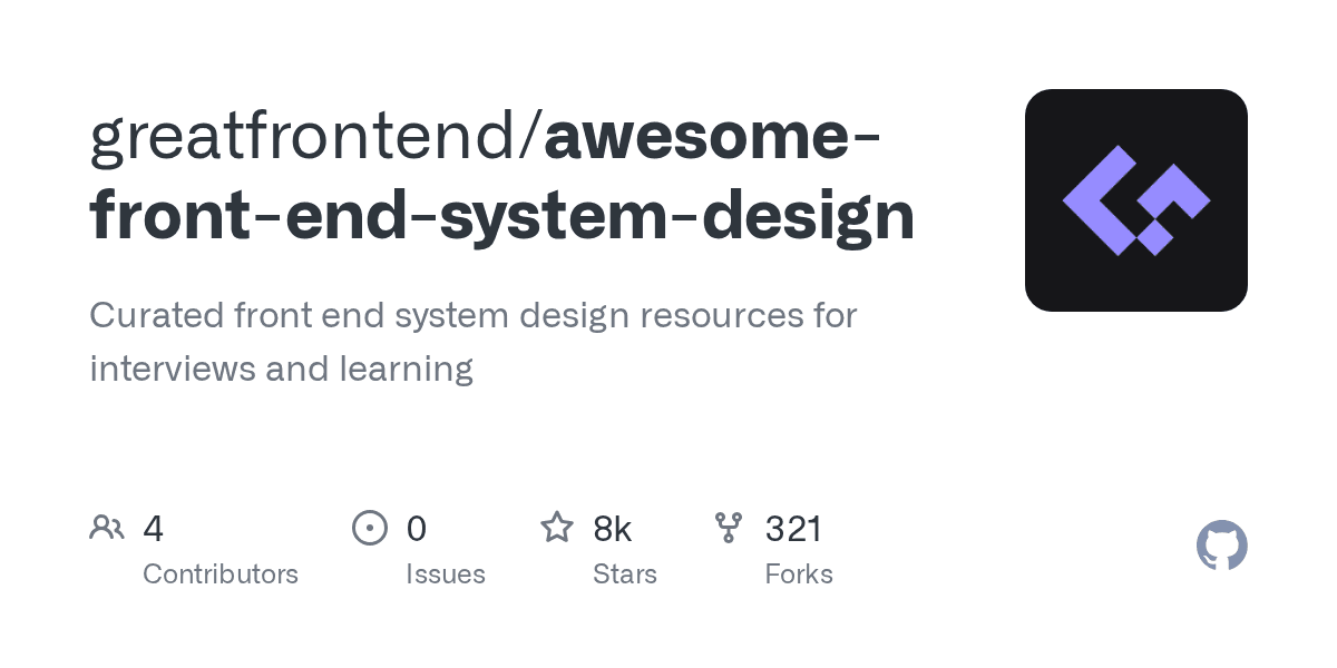 Front end system design resources, finally collected in one place