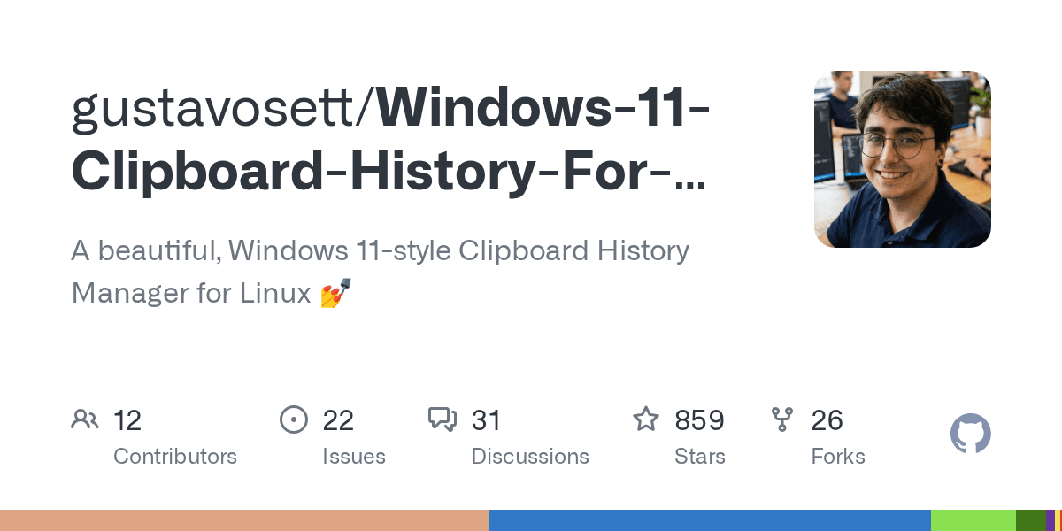 Manage your clipboard history with a native Windows 11 style interface
