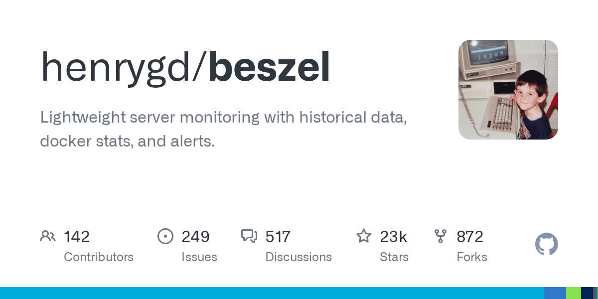 A lightweight server monitoring dashboard for your own hardware.